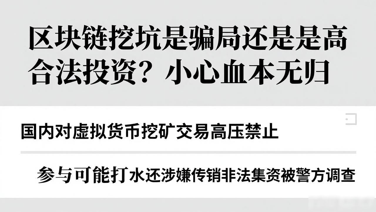 区块链挖坑骗局_虚拟货币挖矿法律风险_区块链挖坑合法吗