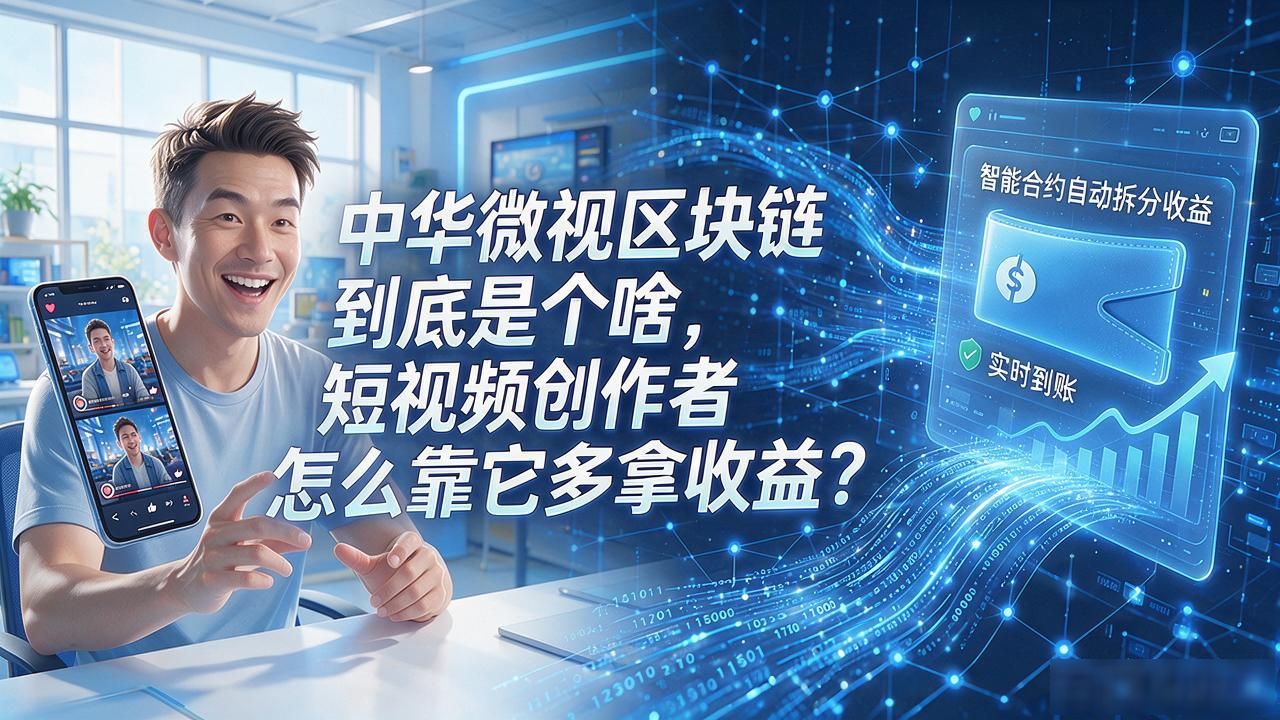 短视频区块链数据透明_中华微视区块链_创作者收益分配智能合约